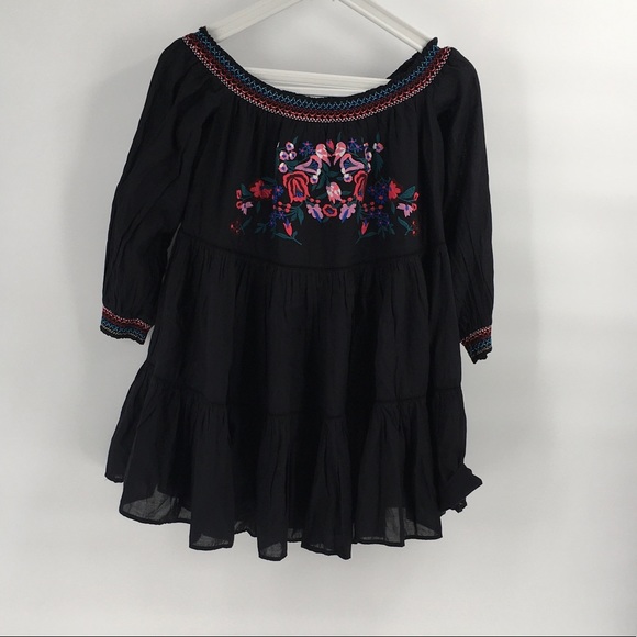 NWT Free People Off Shoulder Boho Embroid … - Picture 3 of 11